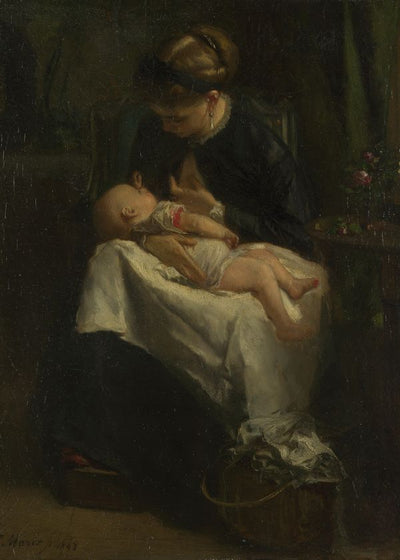 Jacob Maris A Young Woman nursing a Baby Default Title