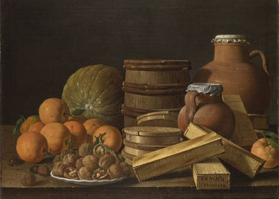 Melendez, Luis Egidio, Still Life with Oranges and Walnuts Default Title