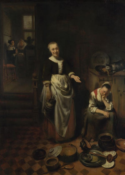 Nicolaes Maes The Idle Servant Default Title