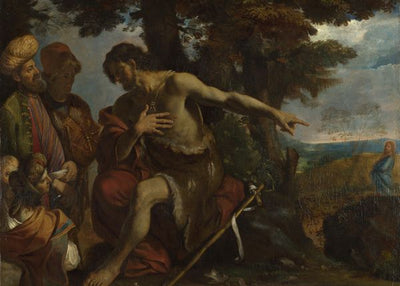Pier Francesco Mola, Saint John the Baptist preaching in the Wilderness Default Title