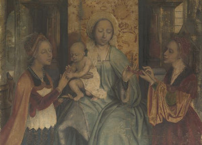 Quinten Massys, The Virgin and Child with Saints Barbara and Catherine Default Title