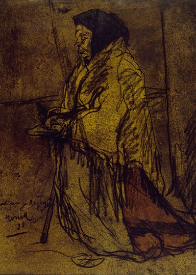 Nonell Isidre Beggar woman praying Default Title