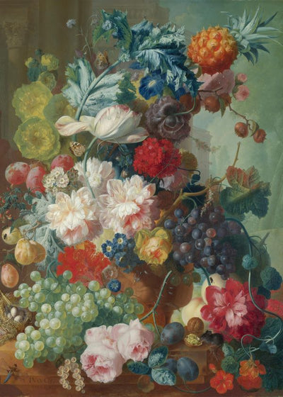 Jan van Os Fruit and Flowers in a Terracotta Vase Default Title