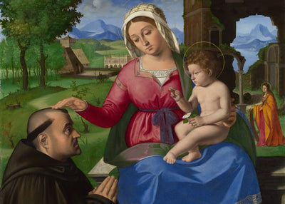 Andrea Previtali, The Virgin and Child with a Supplicant Default Title