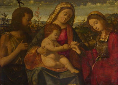 Andrea Previtali, The Virgin and Child with Saints Default Title