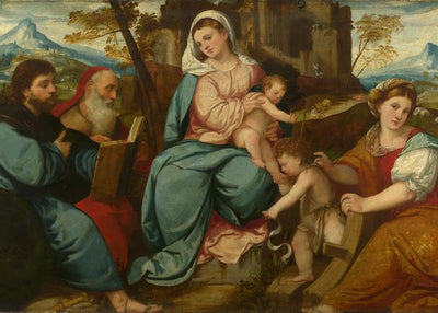 Bonifazio di Pitati, The Madonna and Child with Saints Default Title