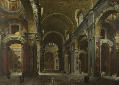 Giovanni Paolo Panini, Rome, The Interior of St Peter's Default Title