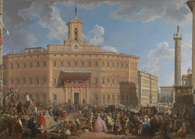 Giovanni Paolo Panini, The Lottery in Piazza di Montecitorio Default Title