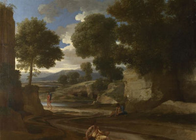 Nicolas Poussin, Landscape with Travellers Resting Default Title
