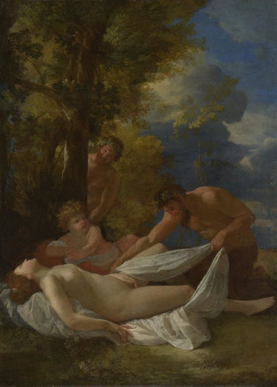 Nicolas Poussin Nymph with Satyrs Default Title