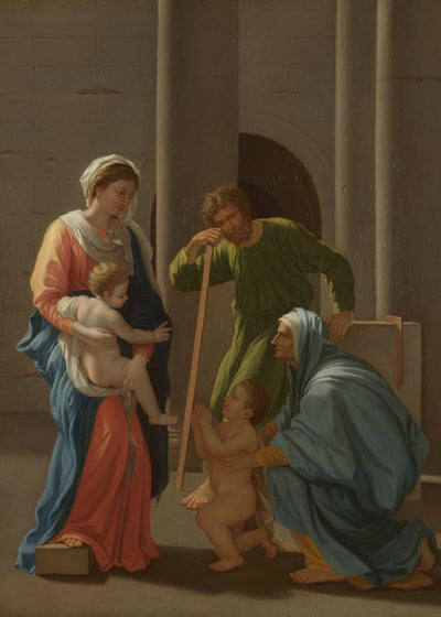 Nicolas Poussin The Holy Family with Saints Elizabeth and John Default Title