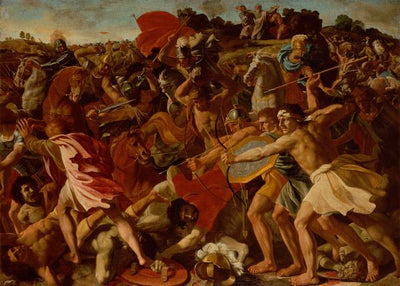 Poussin, Nicolas, The Victory of Joshua over the Amalekites Default Title