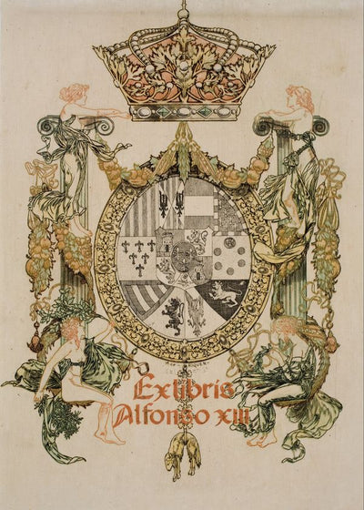 Riquer i Ynglada Alexandre de Bookplate Alphonse XIII Default Title