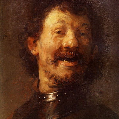 1628 Rembrandt Soldat Riant sur cuivre Default Title
