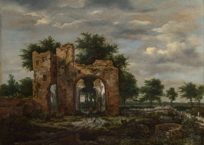 Jacob van Ruisdael, A Ruined Castle Gateway Default Title