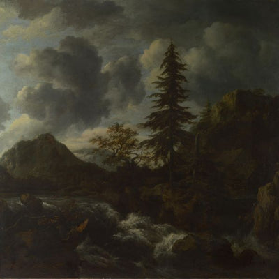 Jacob van Ruisdael, A Torrent in a Mountainous Landscape Default Title