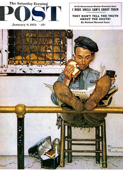 Rockwell Norman Percevel The saturday evening Post 1954 Default Title