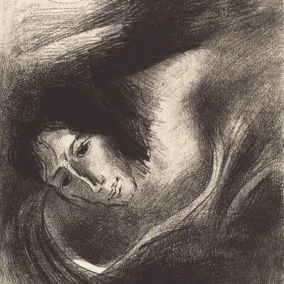 Odilon Redon, And the Devil That Deceived Them Was Cast into the Lake of Fire and Brimstone, where the Beast and the False Prophet Are, 1899 Default Title