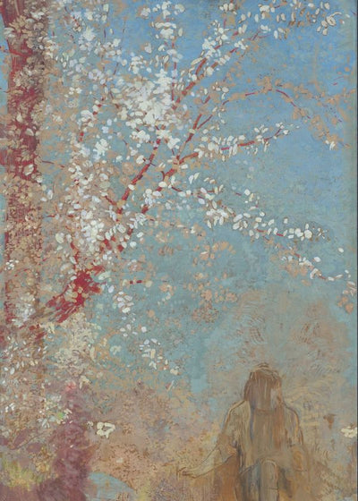 Odilon Redon Figure under a Blossoming Tree 1904 Default Title
