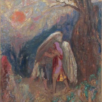 Odilon Redon, Jacob Wrestling with the Angel, 1905 Default Title