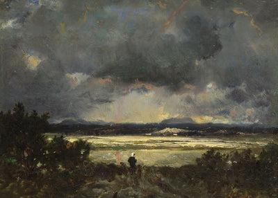 Theodore Rousseau, Sunset in the Auvergne Default Title