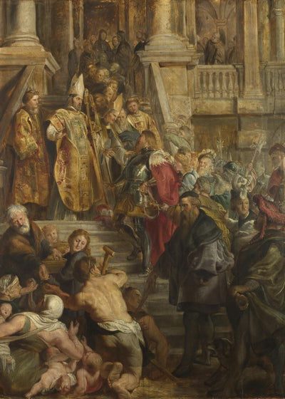 Peter Paul Rubens Saint Bavo is received by Saints Amand and Floribert Default Title