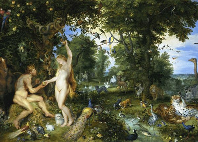 Rubens, Peter Paul, Brueghel de Oude, Jan, The Garden of Eden with the Fall of Adam and Eve Default Title