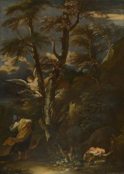 Salvator Rosa An Angel appears to Hagar and Ishmael in the Desert Default Title