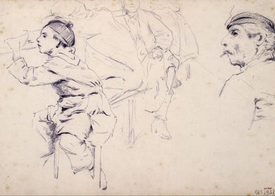 Rusinol Prats, Santiago, Study of the child and male figures Default Title