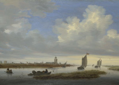 Salomon Jacobsz van Ruysdael, A View of Deventer seen from the North West Default Title