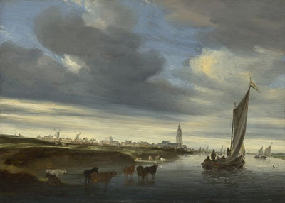 Salomon Jacobsz van Ruysdael, A View of Rhenen seen from the West Default Title