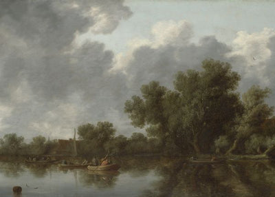 Salomon Jacobsz van Ruysdael, River Scene Default Title
