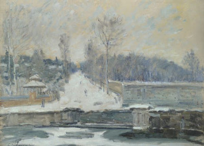 Alfred Sisley, The Watering Place at Marly le Roi Default Title