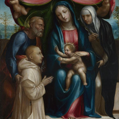 Sodoma, The Madonna and Child with Saints and a Donor Default Title