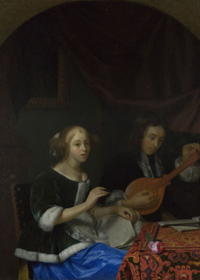Godfried Schalcken A Woman singing and a Man with a Cittern Default Title