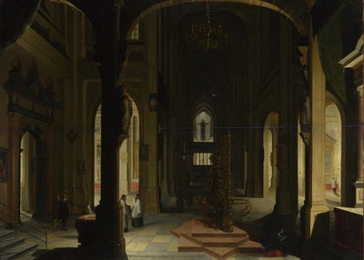 Hendrick van Steenwyck the Younger, Interior of a Church at Night Default Title