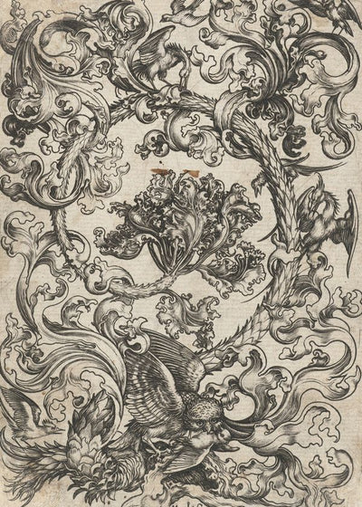Martin Schongauer Ornament With Owl And Other Birds Default Title