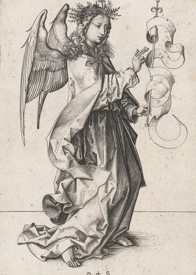 Martin Schongauer The Angel Gabriel painting Default Title