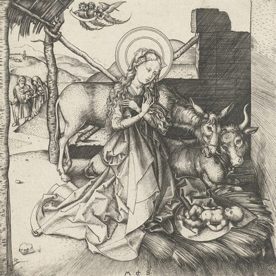 Martin Schongauer, The Birth Of Christ painting Default Title