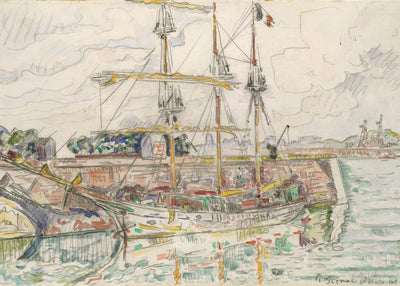 Paul Victor Jules Signac, Docks At Saint Malo, 1927 Default Title