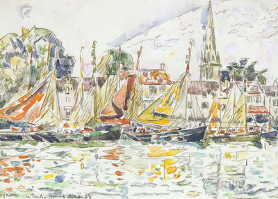 Paul Victor Jules Signac, Le Pouliguen, Fishing Boats, 1928 Default Title