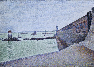 Paul Victor Jules Signac, Portrieux, The Pier, Cloudy Weather, 1888 Default Title