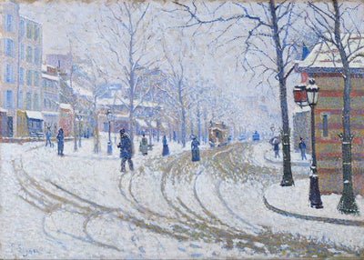 Paul Victor Jules Signac, Snow, Boulevard De Clichy, Paris, 1886 Default Title