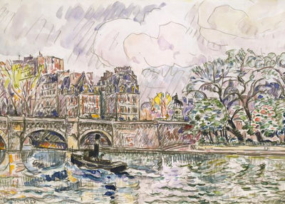 Paul Victor Jules Signac, The Dauphine Square, 1928 Default Title