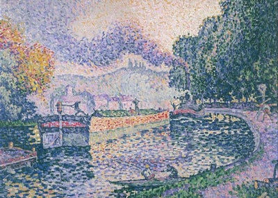 Paul Victor Jules Signac, Tugboat, Canal In Samois, 1901 Default Title