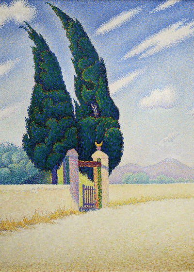 Paul Victor Jules Signac Two Cypresses Mistral 1893 Default Title