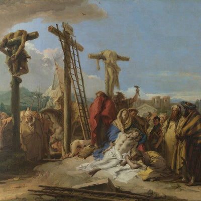Tiepolo, Giovanni Domenico, The Lamentation at the Foot of the Cross Default Title