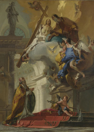 Tiepolo Giovanni Battista A Vision of the Trinity Default Title