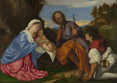 Titian, The Holy Family with a Shepherd Default Title