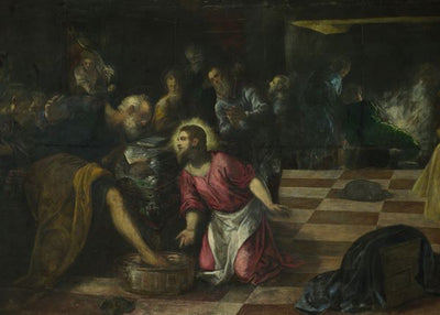 Tintoretto, Jacopo, Christ washing the Feet of the Disciples Default Title